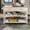 White 3, variant on White Kitchen Island Rolling Trolley Cart with Adjustable Shelves and Towel Rack, Rubber Wood Table Top, 32.68L x 17.72W x 36.02H Inches