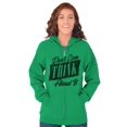 thumbnail image 5 of Dont Even Think About It Attitude Zip Hoodie Sweatshirt Women Brisco Brands L, 5 of 6