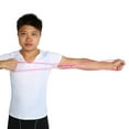 thumbnail image 6 of Pink Elastic Resistance Band Fitness Tube for Yoga and Workout Exercise, 6 of 8
