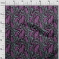 thumbnail image 3 of oneOone Polyester Lycra Purple Fabric Leaves Fabric For Sewing Printed Craft Fabric By The Yard 56 Inch Wide, 3 of 6