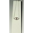 thumbnail image 5 of Evil Eye Bracelet S925 Sterling Silver Lab Created Diamond Adjustable Gift For Her 14K White Gold Plated, 5 of 5