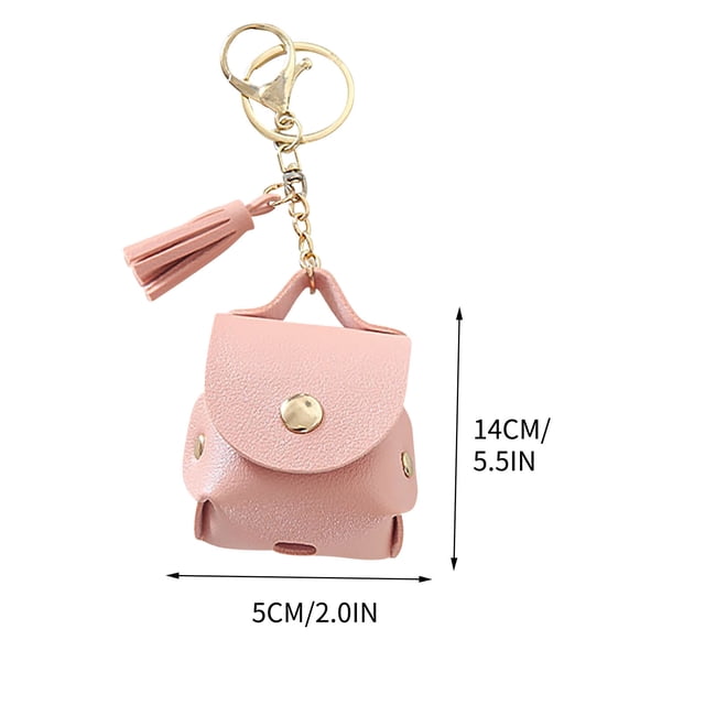 COM1950s Bluetooth Earphone Case, Protective Cover with Lanyard, Shockproof Pu Leather Design for Wireless Earbuds, Easy Charging Port Access and Led Visibility