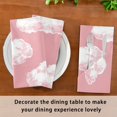 thumbnail image 6 of Napkin Satin Napkin 20*20Inchx1 Kitchen Towel Dinner Plate Towel Decorative Towel Napkin Tea Towel Suitable For Kitchen Table Pink White Cloud, 6 of 8