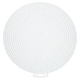thumbnail image 1 of Unique Bargains 15pcs 7' Plastic Mesh Canvas Sheet 13 Count Round Needlepoint Blank Canvas for Embroidery, White, 1 of 5