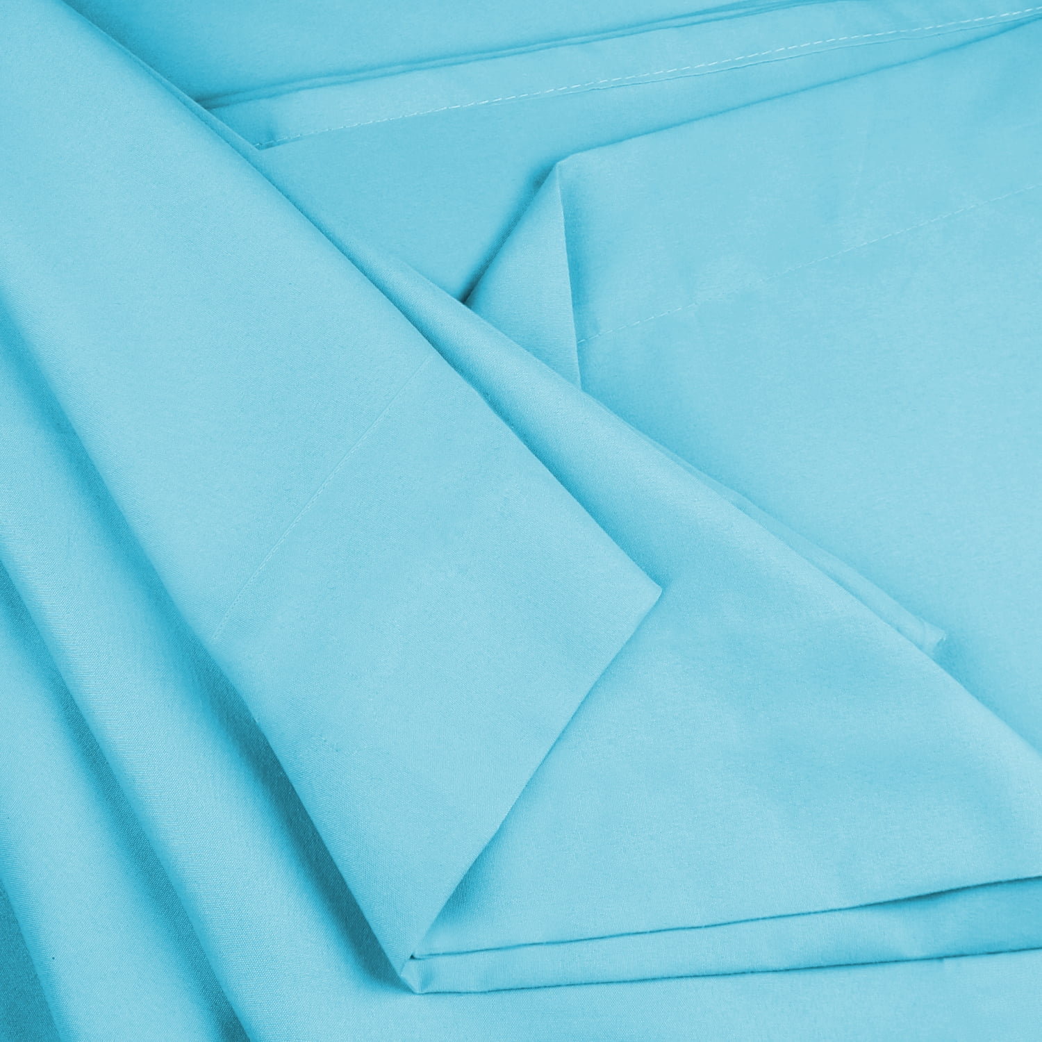 Extra Deep Pocket 6 Piece Bed Sheet Set – Super Deep Fitted Sheet Fits Mattress from 18-24 inces Depth – Double Brushed Microfiber Sheets with 4 Pillow Cases, King, Beach Blue