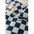 thumbnail image 6 of Ultra-Soft Buffalo Checkerboard Grid Fluffy Microfiber Knitted Baby Blanket Super Cozy Lightweight Checkered Bed Blanket for Sofa Couch Bed Navy 30"X40"¡­, 6 of 6