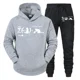 thumbnail image 5 of Conjunto de ropa deportiva para hombre con estampado de gato y mecánica cuántica, sudadera con capucha y pantalones deportivos divertidos, conjunto para correr en la calle, 5 of 5