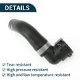 thumbnail image 6 of Unique Bargains Radiator Hose Heater Hose No.7L6121157J for Audi Q7 4.2L V8 2007-2010 Black Rubber 1 Pc Coolant Pipe Good Sealing, 6 of 7