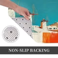 thumbnail image 3 of Non Slip Door Mat, Colorful Greek Windmills Fast Drying Bath Tub Mats, Absorbent Bathroom Rugs Entrance Welcome Mat, Bath MatS for Tub, Floor, Home, Kitchen, Hotel,16x24in, 3 of 7
