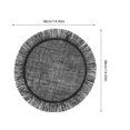 thumbnail image 2 of unbranded 2Ud Tapete Para Cubiertos Redondo Tejido Protector De Negro Decorativo, 2 of 6