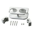 thumbnail image 4 of Extreme Max 3005.5692 Adjustable 2-Drink Mug Cup & Can Holder for Horizontal and Vertical Square Pontoon Rails - White, 4 of 6