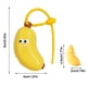 thumbnail image 4 of Dispensador Pasta Dientes, y Divertido Estuche Viaje con Forma Plátano para Guardar Cepillos Dientes, Soporte para Tapa Cepillo Dientes (3 Amarillos + 3 ), 4 of 5