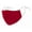 Dark Red, variant on ADULTS Face Mask 3 Layers 100% Cotton Washable Reusable Adjustable Ear Loops. Unisex