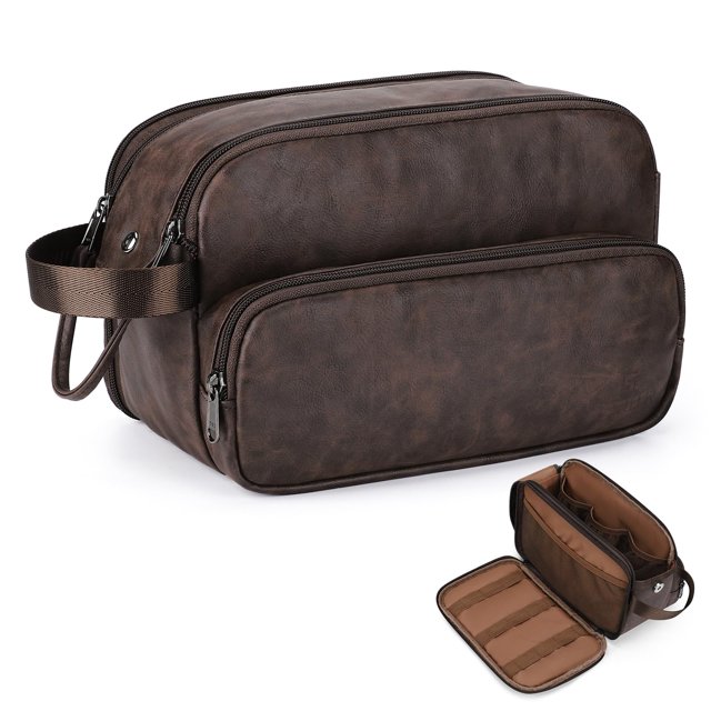 Neceser Estour para hombre Travel Essentials, color marrón oscuro