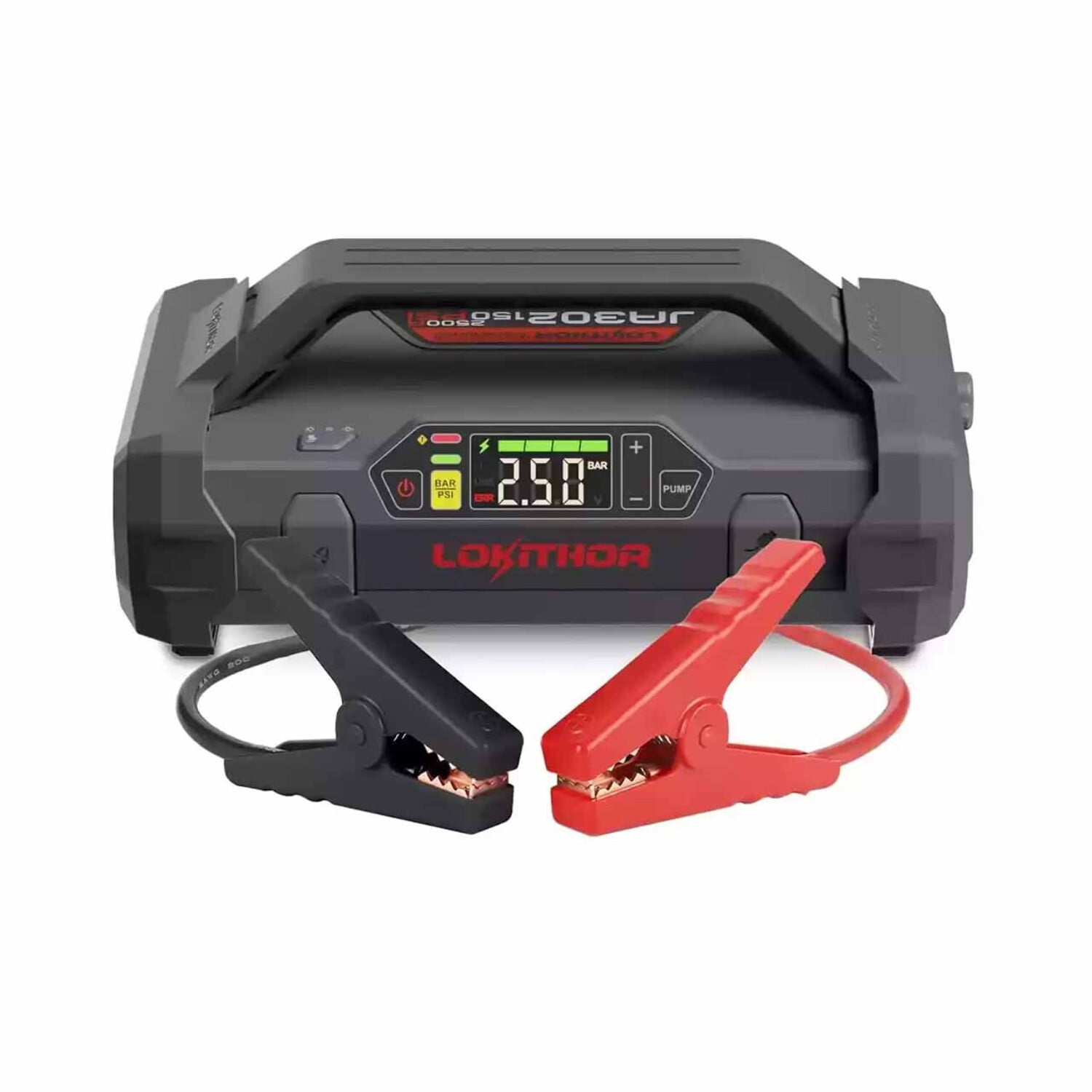 2,500 Amp 12 Volt Lithium Jump Starter with 150 PSI Tire Inflator