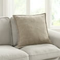 thumbnail image 3 of Mainstays 22" x 22" Washed Stone Taupe Chenille Flange Decorative Pillow, 3 of 5