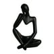 thumbnail image 3 of Candelero de estatuilla de moderno, accesorios, artesanía coleccionable, candelero Negro Zulema Figura Pensador abstracto, 3 of 8