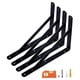 thumbnail image 1 of Soportes de estante NEODROP Heavy Duty de acero negro de 30 cm, paquete de 4 unidades, 1 of 6