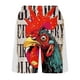 thumbnail image 5 of Mens Pantalones Cortos Atléticos Llama Impresión Especial Gallo, Pantalones Cortos de Playa Casual Pantalones para Hombres, 5 of 6