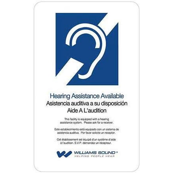 Williams Sound IDP 008 | ADA Wall Plaque