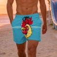 thumbnail image 5 of NTACZA Mens Shorts Hawaiian Board Quick Dry Swim Trunks Graphic Stretch No Liner Swim Bottoms for Men L, 5 of 8