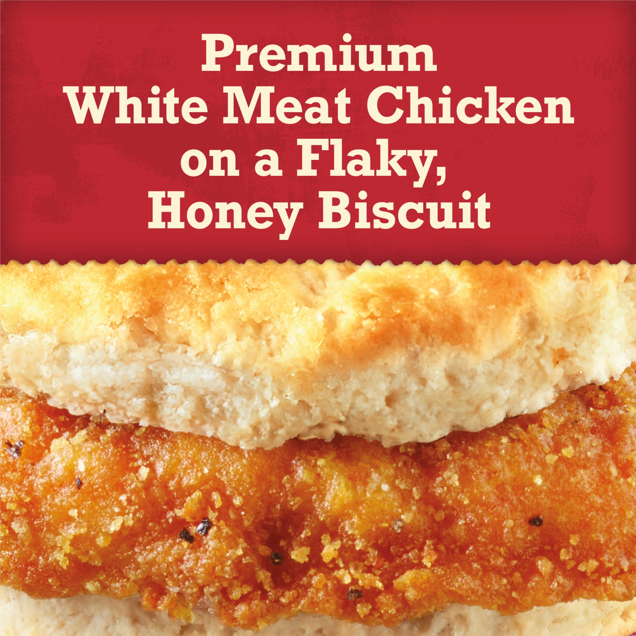 Jimmy Dean Frozen Breakfast Sandwich, Spicy Crispy Chicken Honey Biscuit, 4 Count