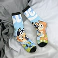 thumbnail image 5 of Masiiu Bluey Pattern Adult Crew Socks, Breathable Color-Block Mid-Calf Socks, Comfortable for Daily Wear and Sports, 5 of 6
