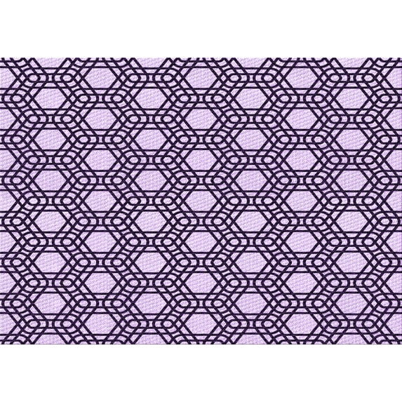 Ahgly Company Machine Washable Indoor Rectangle Transitional Blossom Pink Area Rugs, 7' x 10'