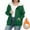 Green, variant on Elvqul Womens Jacket Outerwear Fuzzy Hooded Plus Size Sweaters Thick Coat for Women Casual