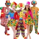 thumbnail image 4 of Disfraz de payaso de circo divertido para adultos, para fiestas, para hombres y mujeres, para fiestas de Navidad, actuaciones en el escenario, vestido de broma sin peluca, 4 of 5