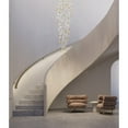 thumbnail image 6 of Living Design D22'' Flushed Brass Chandelier with Clear and Amber Glass Hanging Stones, 6 of 6