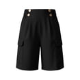thumbnail image 4 of Byworldtasic Women's Lightweight Hiking Shorts with Pockets Running Casual Cargo Shorts for Golf Travel Athletic Camping, 4 of 9