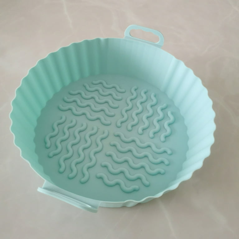 Chueow 1PCS Baking Pan Lining Air Fryer Basket Silicone Liner Non-Stick  Silica Gel Pad Non-Toxic Reusable Bakeware