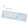 thumbnail image 4 of Foldable Silicone Keyboard, Waterproof Dustproof Waterproof Keyboard  for PC Orange,Blue,Pink, 4 of 7