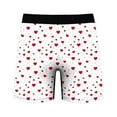 thumbnail image 4 of Vetsdori Hombre Underwear for Men Heart Print Stretch Breathable White Soft Flex Mens Boxer Shorts, 4 of 6