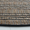 thumbnail image 3 of SAFAVIEH Natural Fiber Petra Striped Area Rug, Black/Natural, 7' x 7' Round, 3 of 11