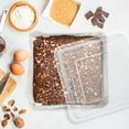 thumbnail image 6 of 8 inch Square Cake Pan with Lid, Vesteel Non-Stick Stainless Steel Rectangle Brownies Baking Pan Set of 4, Non-Toxic & Warp Resistant, Rust Free & Dishwasher Safe (2 Pans + 2 Lids), 6 of 7