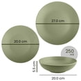 thumbnail image 3 of Vajilla Vascella Verde Mate para 4 personas 12 piezas, 3 of 6