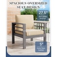 thumbnail image 5 of AECOJOY Aluminum Outdoor Furniture Set, 7 Pieces Metal Patio Furniture on sale Outdoor Couch Patio Conversation Set - Beige, 5 of 9