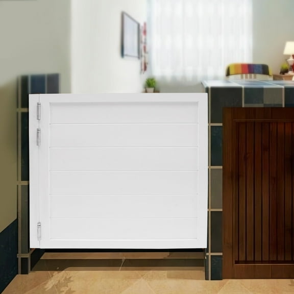 Durable Solid Wood Swinging Door with 180° Opening, Adjustable Spring Hinges, and Modern Design