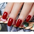 thumbnail image 2 of EFT 500pcs Dark Red ABS Plastic French Full False Fake Nail Tips Art Fashion Design, 2 of 4