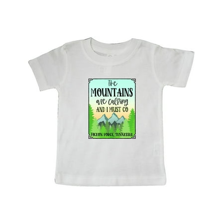 

Inktastic The Mountains Are Calling- Pigeon Forge Tennessee Gift Baby Boy or Baby Girl T-Shirt
