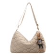 thumbnail image 2 of Women  Quilted Tote Bag Casual Puffy Satchel Bag Lightweight Shopping Bag, 2 of 9