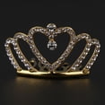 thumbnail image 1 of tiara de de imitación para niña, boda, cumpleaños de princesa, accesorios Oro Colcomx Mini tiara de princesa de cristal, 1 of 8