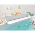 thumbnail image 1 of Protector contra salpicaduras para bañera PlayPad de 90 cm con bandeja para juguetes, color blanco, 1 of 6