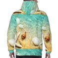 thumbnail image 7 of Sikiie Starfish And Seashell On The Beach Men's Hoodie, Essentials Hoodie, Sweatshirt, Pullover Hooded Sweatshirt for Men-Large, 7 of 7