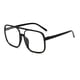 thumbnail image 2 of Sonducket Gafas ópticas Gafas con montura negra Protección de moda Accesorios de ropa de marco grande para protección de ojos Lentes negro bordeado blanco, 2 of 6