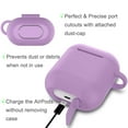 thumbnail image 4 of Apple Airpods 2 Skin, For Airpods Charging Case fur Ball for Airpods 2nd,Takfox Scratch-Resistant 360° Protective Portable Silicone Cover Skin For Airpods 2 [Front LED Visible] Accessories + Keychain, 4 of 7