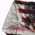 thumbnail image 2 of Simply Daisy Thin Stripe Palm Fleece Throw Blanket, Red, Standard Throw, 2 of 4