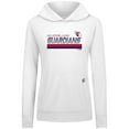 thumbnail image 2 of Women's Levelwear White Cleveland Guardians Relay Breaker Pullover Hoodie, 2 of 3